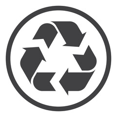 recycle symbol solid icon
