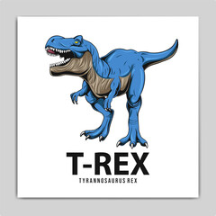 Cool sketch print with a dinosaur T Rex © Forde