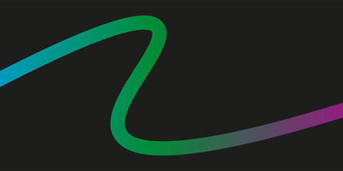 Technology curve lines blue background digital art background for text and message design, vector