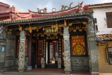 Traditional Chinese temple in Historical town of Melaka Malaysia