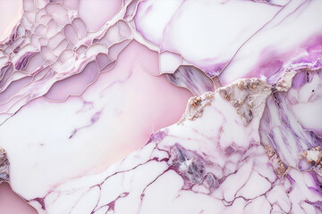Obraz na płótnie Canvas Luxury white and lilac marble background. Generative AI illustration