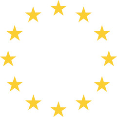 Stars of European union symbol
