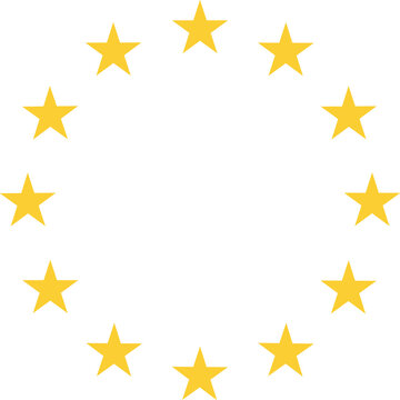 Stars of European union symbol