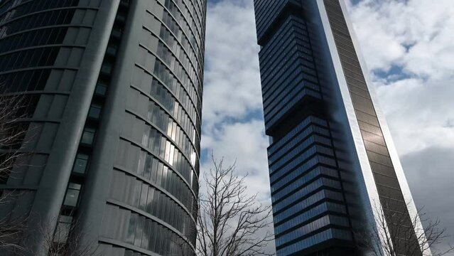The elegant shopping district of Castellana in madrid