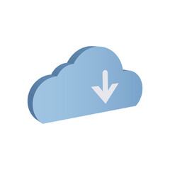 Containing database, Cloud computing icon vector set. Cloud technology. Data storage symbols. Internet networking sign.