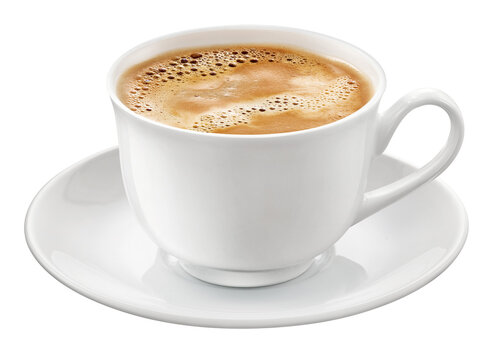 xícara de café expresso em fundo transparente - xicara de cappuccino 
