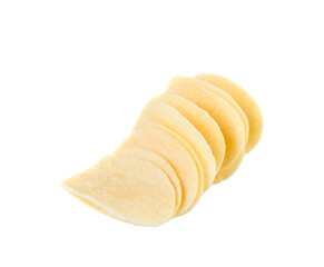 potato chips isolated on  transparent png