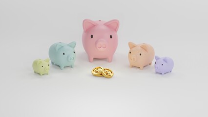 The pig family had little money.