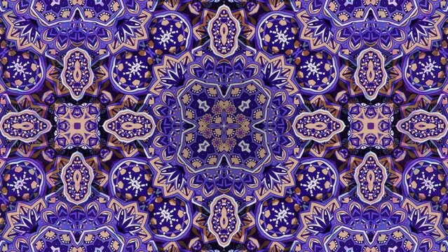 Authentic Lotus Mandala Loop 3D Video Animation