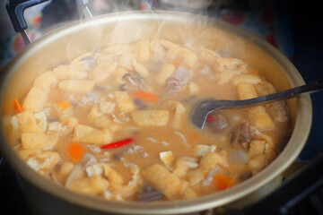 炊き出しの豚汁