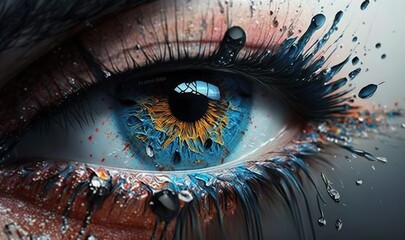 abstract eye art