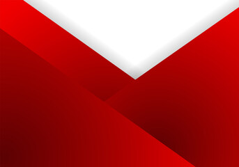 Geometric red vector background and overlapping layers