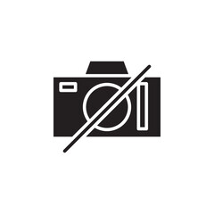 no camera icon Vector for Website, UI Essential, Symbol, Presentation
