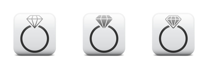 Diamond engagement ring icon. Ring diamond icon. Vector illustration.