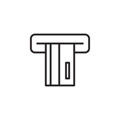 ticket vending machine Vector for Website, UI Essential, Symbol, Presentation