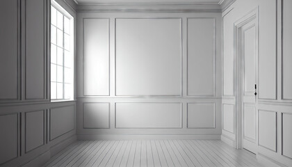 Fototapeta premium Empty room for exhibition or advertisement and background. Generative AI