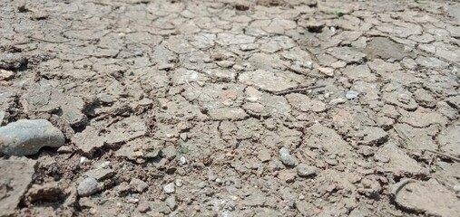 Texture Cracks in clay surface