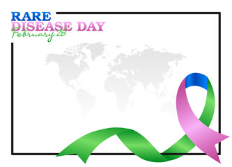 vector graphic of rare disease day good for rare disease day celebration. flat design. flyer design.flat illustration.