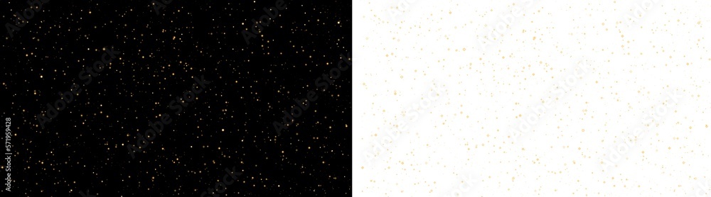 Poster particle and sparkle light with transparent background