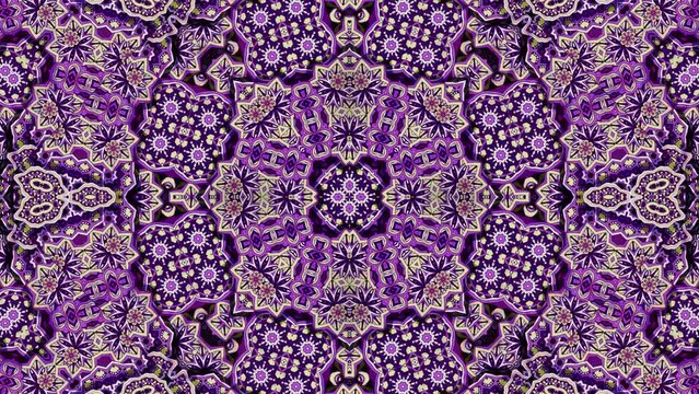 Authentic Lotus Mandala Loop 3D Video Animation