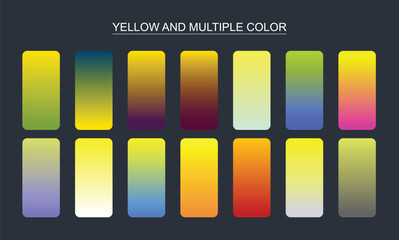 vector light yellow multiple gradient background
