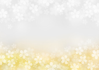 淡い色の桜の背景