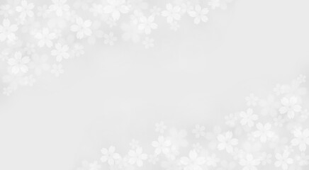淡い色の白い和風の桜の花の背景