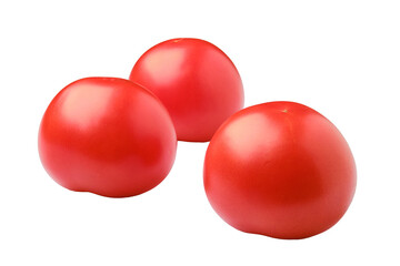 Three whole fresh red tomatoes