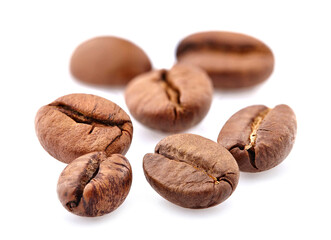 Coffee bean isolated on white background