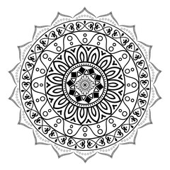 mandala design black look all are vector