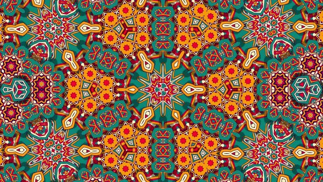 Authentic Lotus Mandala Loop 3D Video Animation