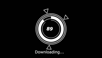 89% download data ,downloader illustration.