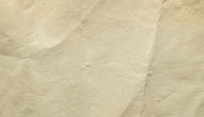 Old crumpled paper texture or background