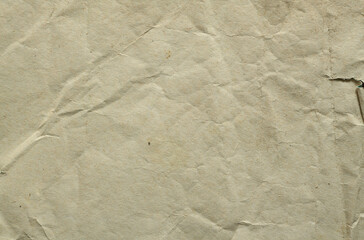 Fototapeta na wymiar Old crumpled paper texture or background