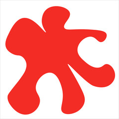 Minimalist abstract matisse boho abstract nature art shapes collection.