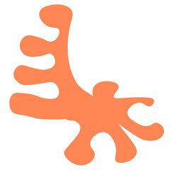 Obraz premium Minimalist abstract matisse boho abstract nature art shapes collection.