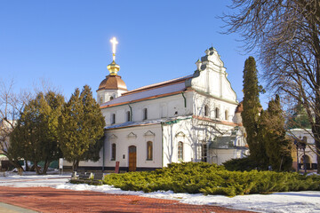 Fototapeta na wymiar Refectory near St. Sophia Cathedral in Kyiv, Ukraine 