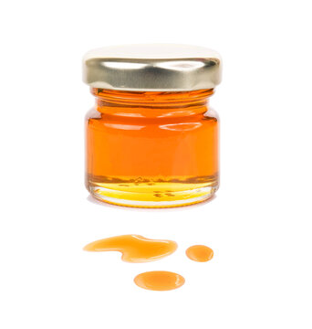 Bottle of honney isolated on transparent png