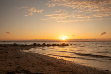 Scenic seascape, burial at sea
