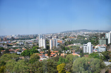 Fototapeta na wymiar Panoramic view of the Boa Vista and Três Figueiras neighborhoods in Porto Alegre