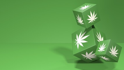 Cannabis Produkt Präsentation Banner Design Vorlage