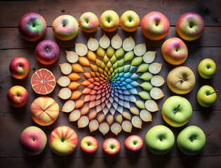 colorful apples 