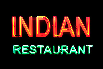 Indian restaurant - Neon light