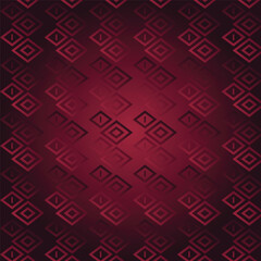 Red background with elegant ornaments, Luxury Seamless pattern