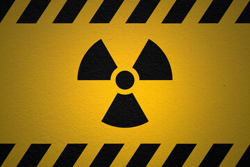 Danger ionizing radiation sign