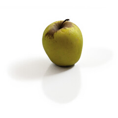Golden Delicious Apple on white background
