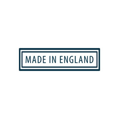 Made in England tamp icon vector logo design template