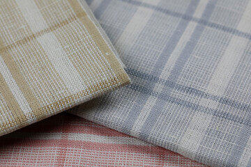 Folded kitchen towels