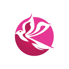Bird logo vector template illustration icon