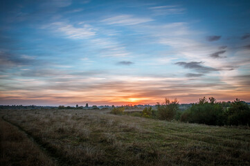 Meadow and river Goryn are located in Ukraine, Rivne region.